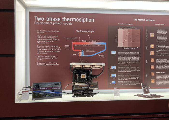 Das Testsystem ist voll funktionsfähig und ausreichend gekühlt, obwohl die Kühlleistung laut Noctua noch nicht auf dem Niveau einer Wasserkühlung ist. (Bild: Martin Böckmann/Golem.de)